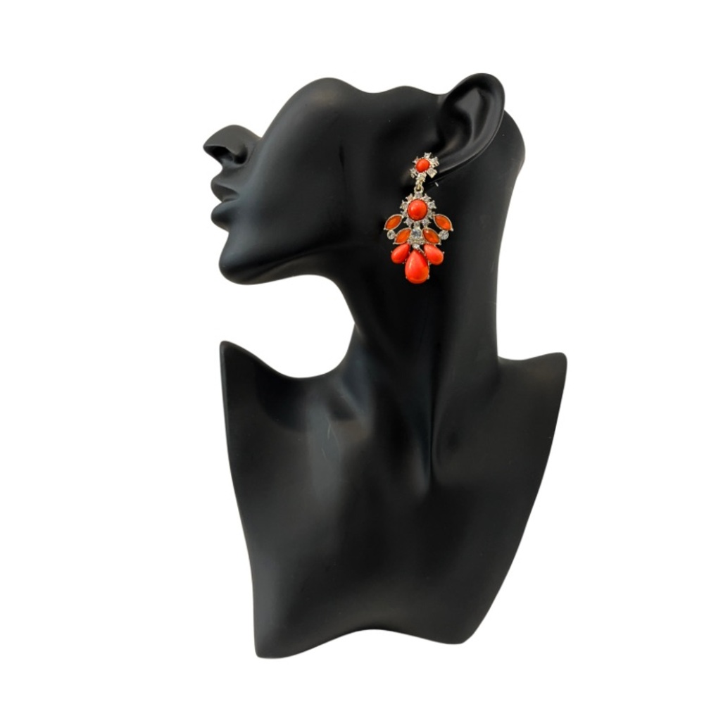 Brand New Fancy Orange Red Earrings